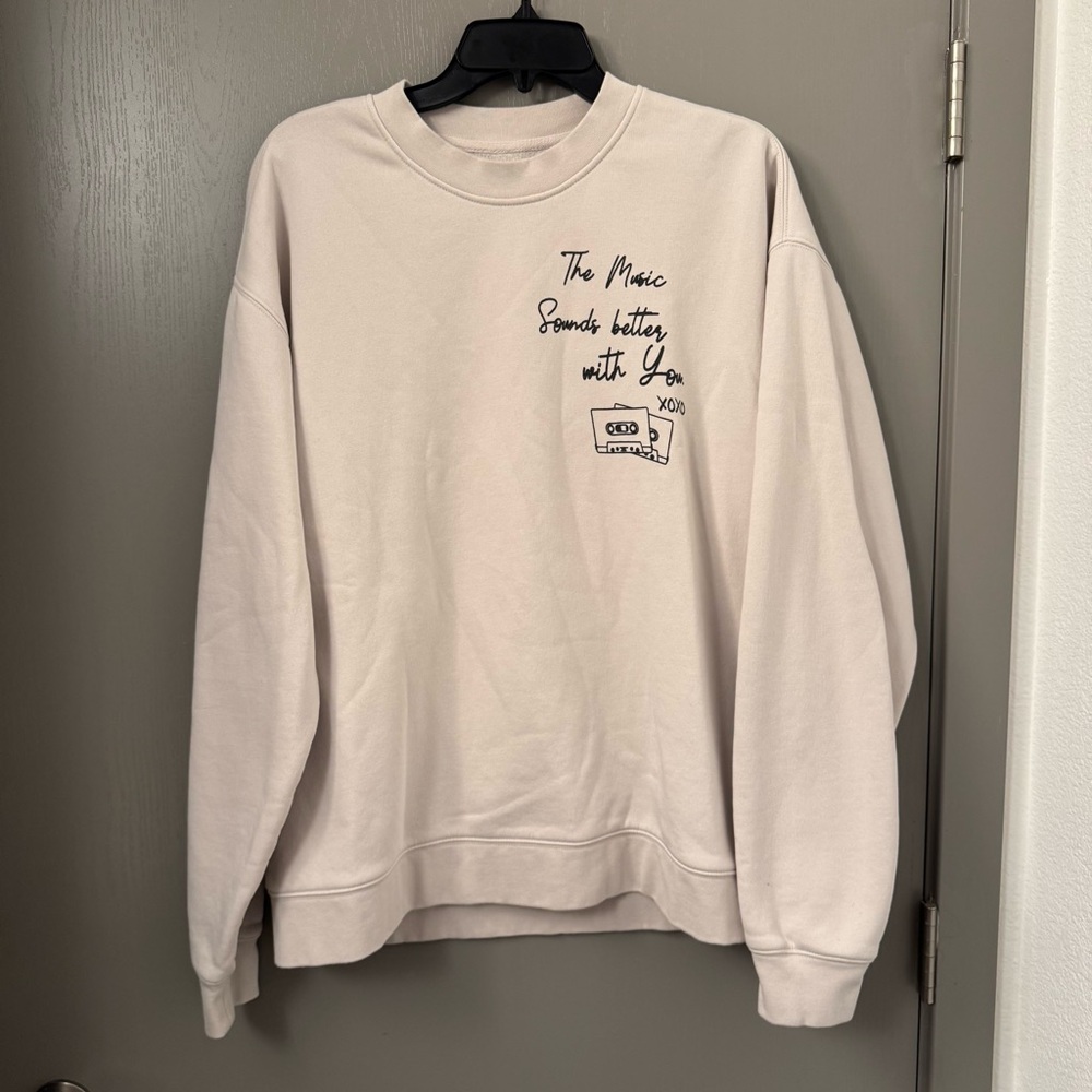 West of Camden Cream Graphic Men's Sweater